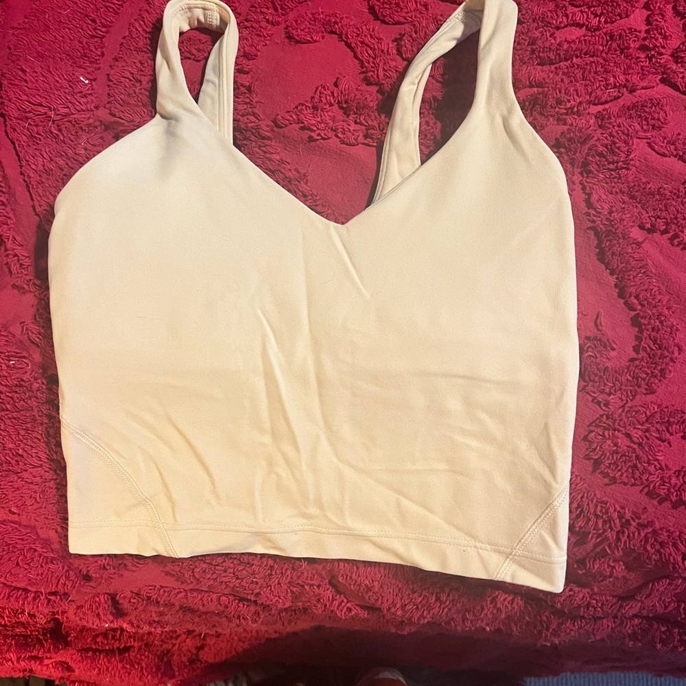 lululemon athletica Cream Crop Top